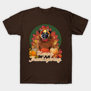 Thanksgiving Pug T-Shirt